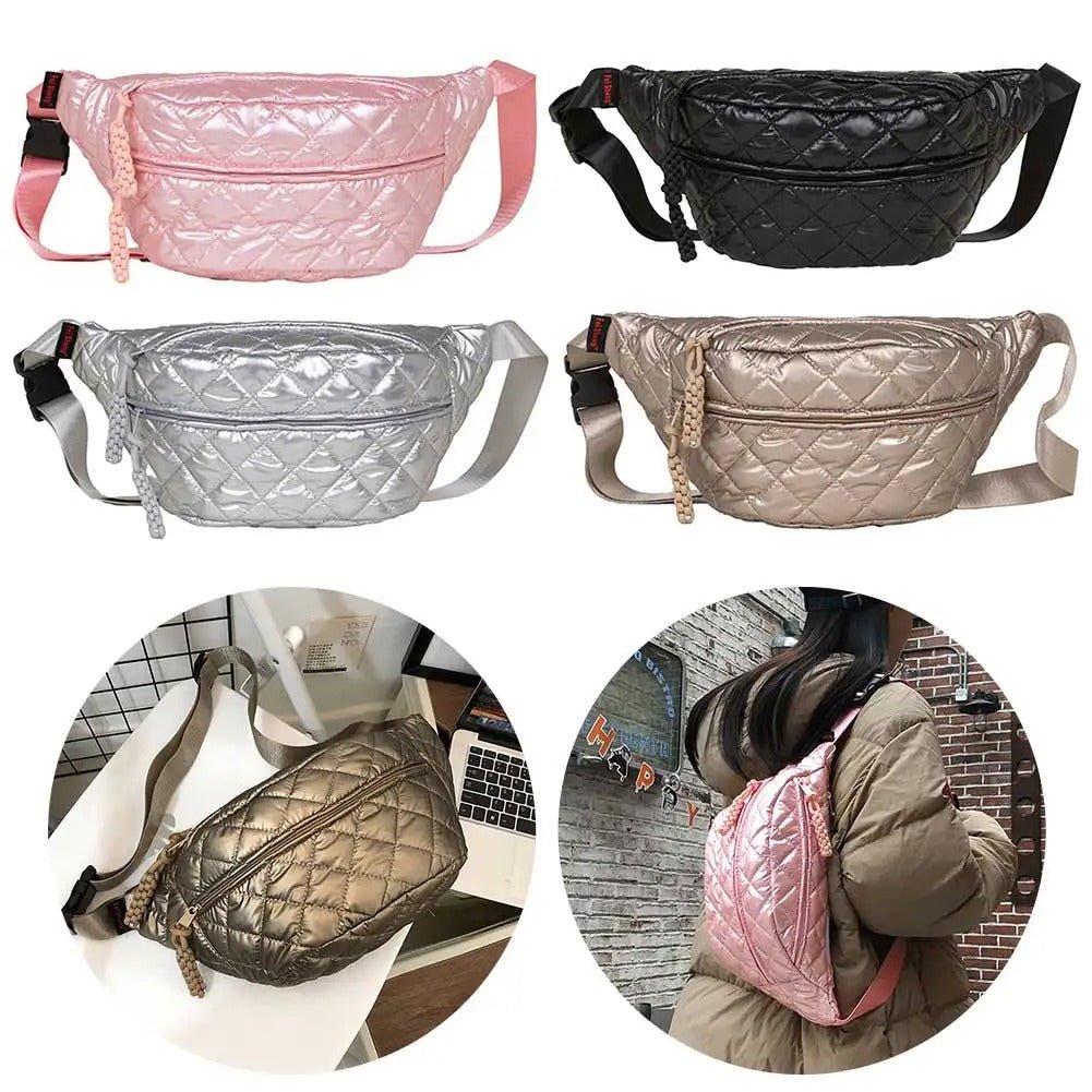 couleurs sac banane femme matelasse