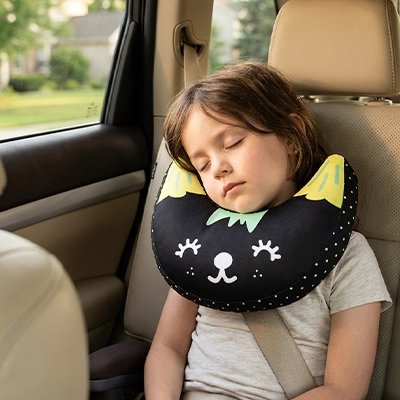 coussin voyage enfant noir