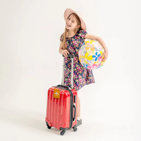 Étiquette à bagage avion design