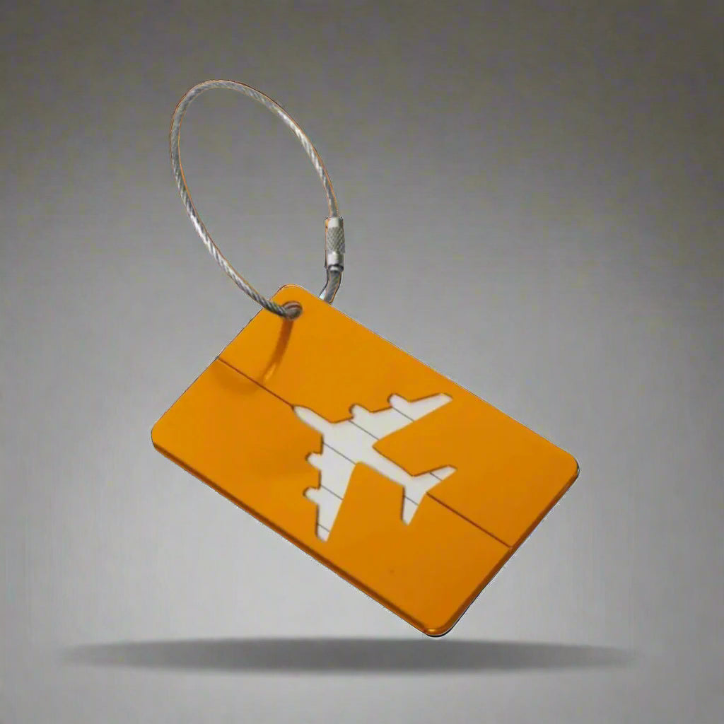 Étiquette a bagage avion or variante