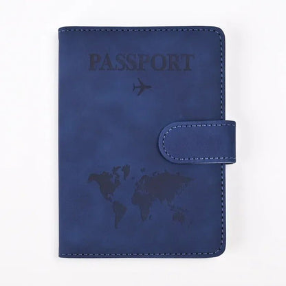 etui passeport bleu