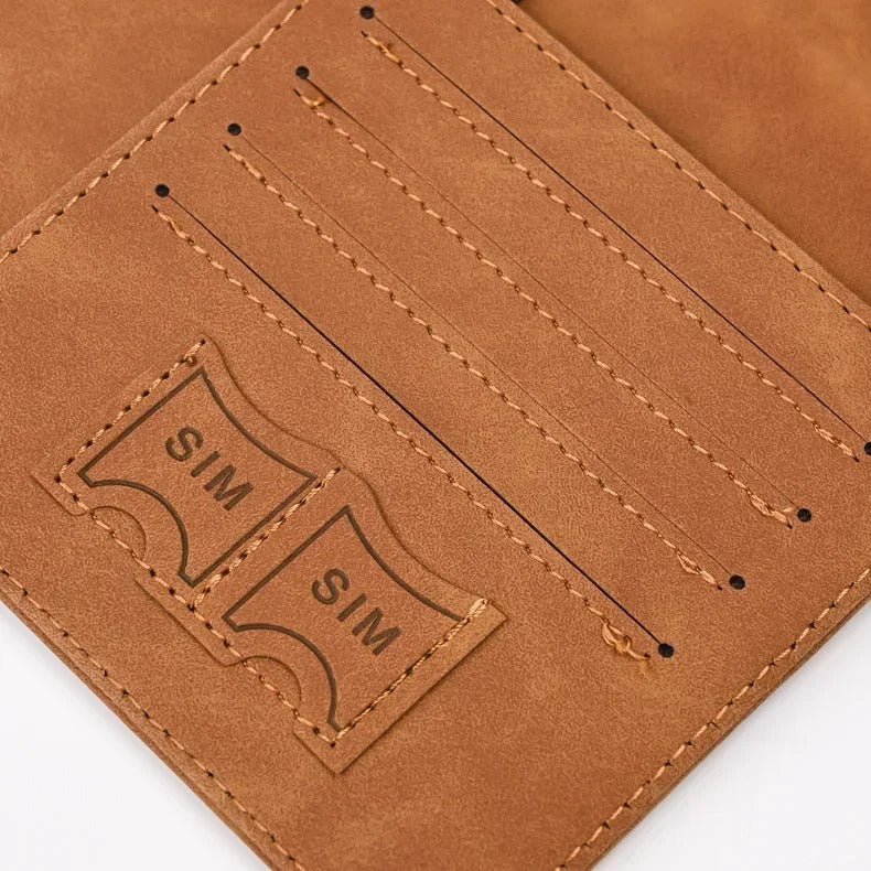 etui passeport emplacements carte sim