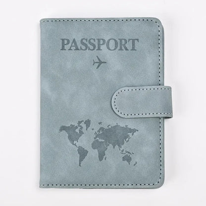 etui passeport gris