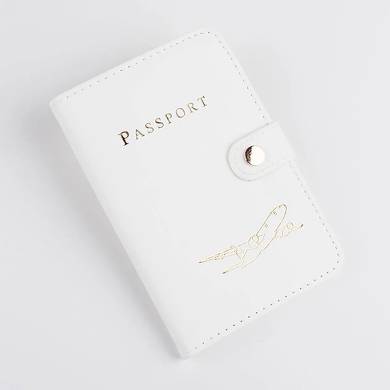 etui passeport leger et resistant blanc
