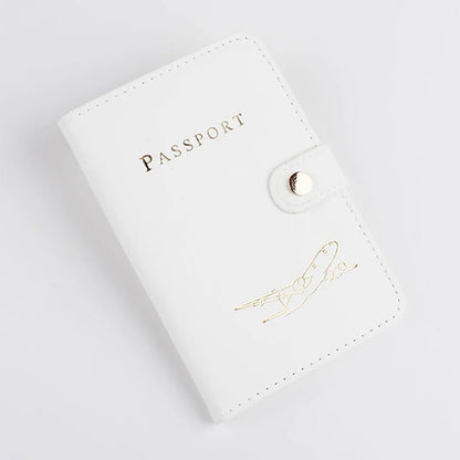 etui passeport leger et resistant blanc