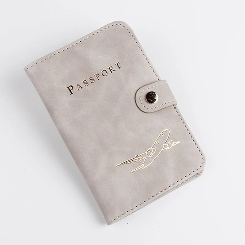 etui passeport leger et resistant gris