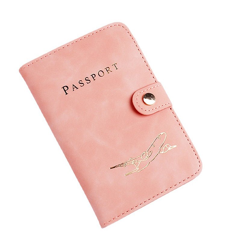 etui passeport leger et resistant rose