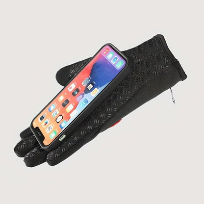 gants homme tactile noir pour l'hiver anti dérapant