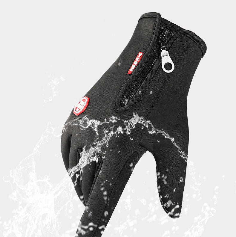 gants homme tactile noir pour l'hiver étanche