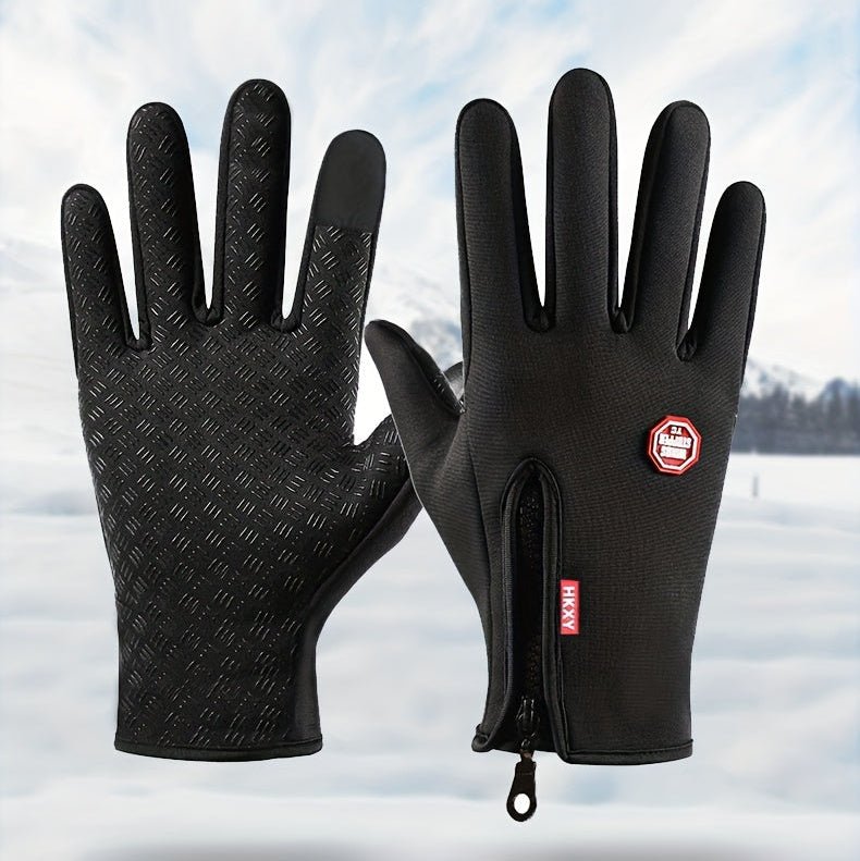 gants homme tactile noir pour l'hiver léger