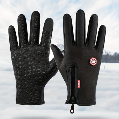 gants homme tactile noir pour l'hiver léger