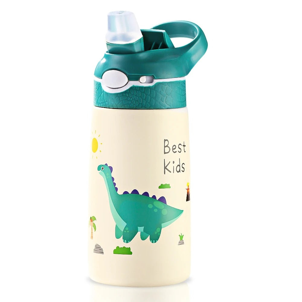 gourde enfant isotherme best kids dinosaure vert