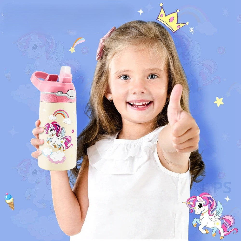gourde enfant isotherme best kids fille heureuse