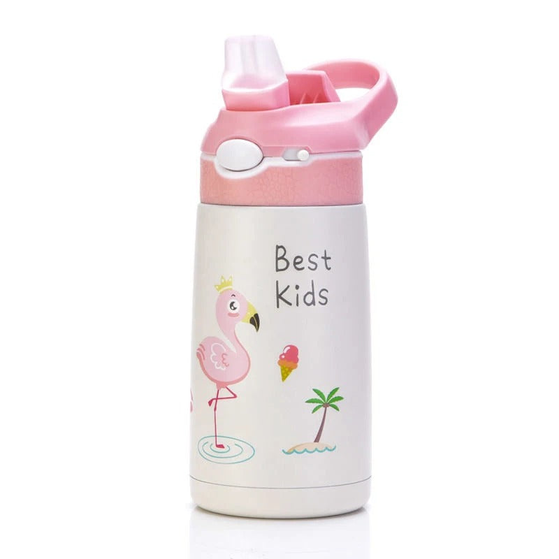 gourde enfant isotherme best kids flamant rose