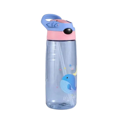 gourde paille enfant petit animal sans bpa baleine