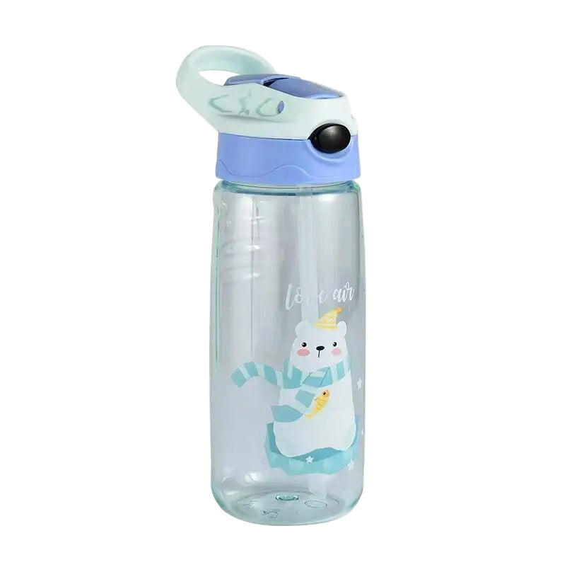 gourde paille enfant petit animal sans bpa ours