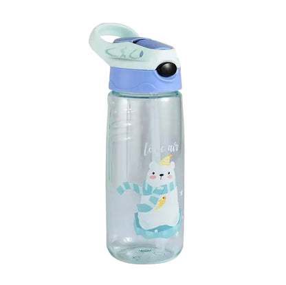 gourde paille enfant petit animal sans bpa ours