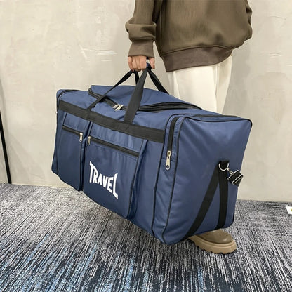 grand sac de voyage travel  bleu homme