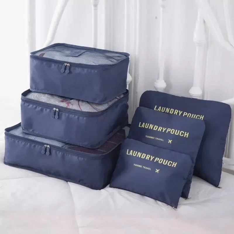 organisateur de valise laundry pouch bleu ciel