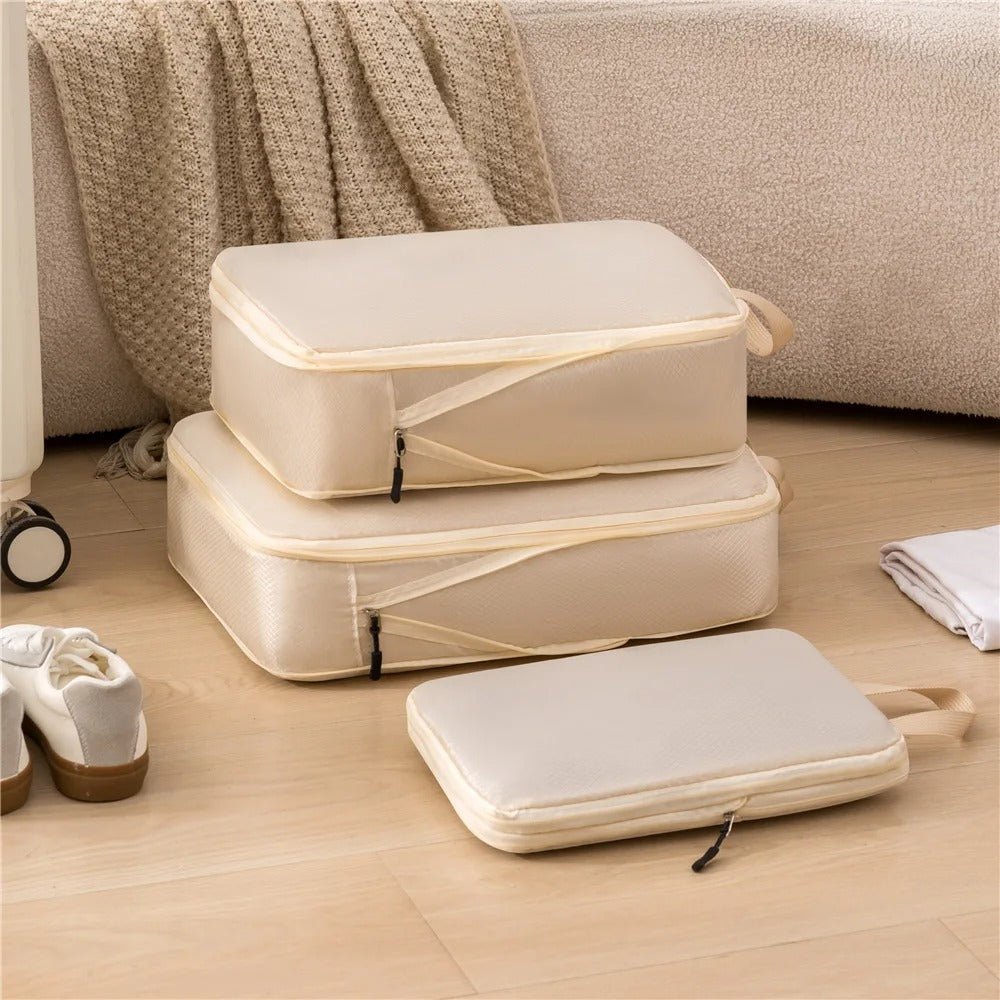 organisateur de valise set 3 pièces compressible design