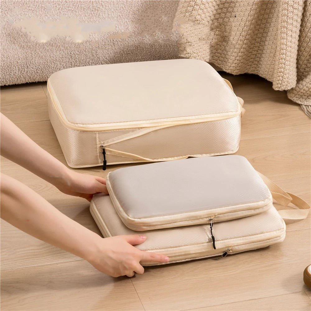 organisateur de valise set 3 pièces compressible utiles