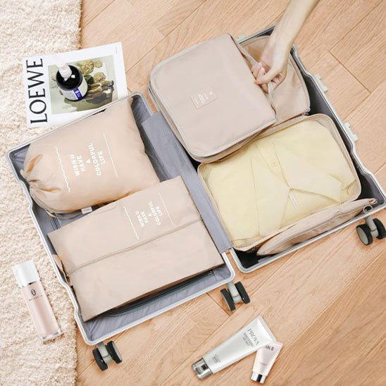 rangement valise avec organisateur valise complet 10 pièces