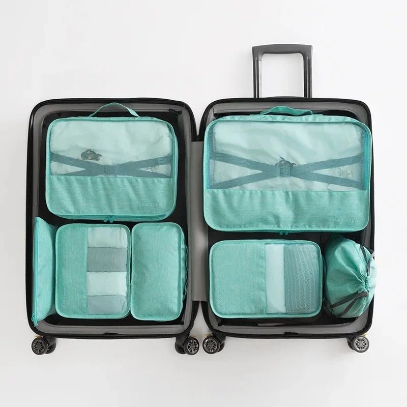 organisateur valise dream travel bleu clair