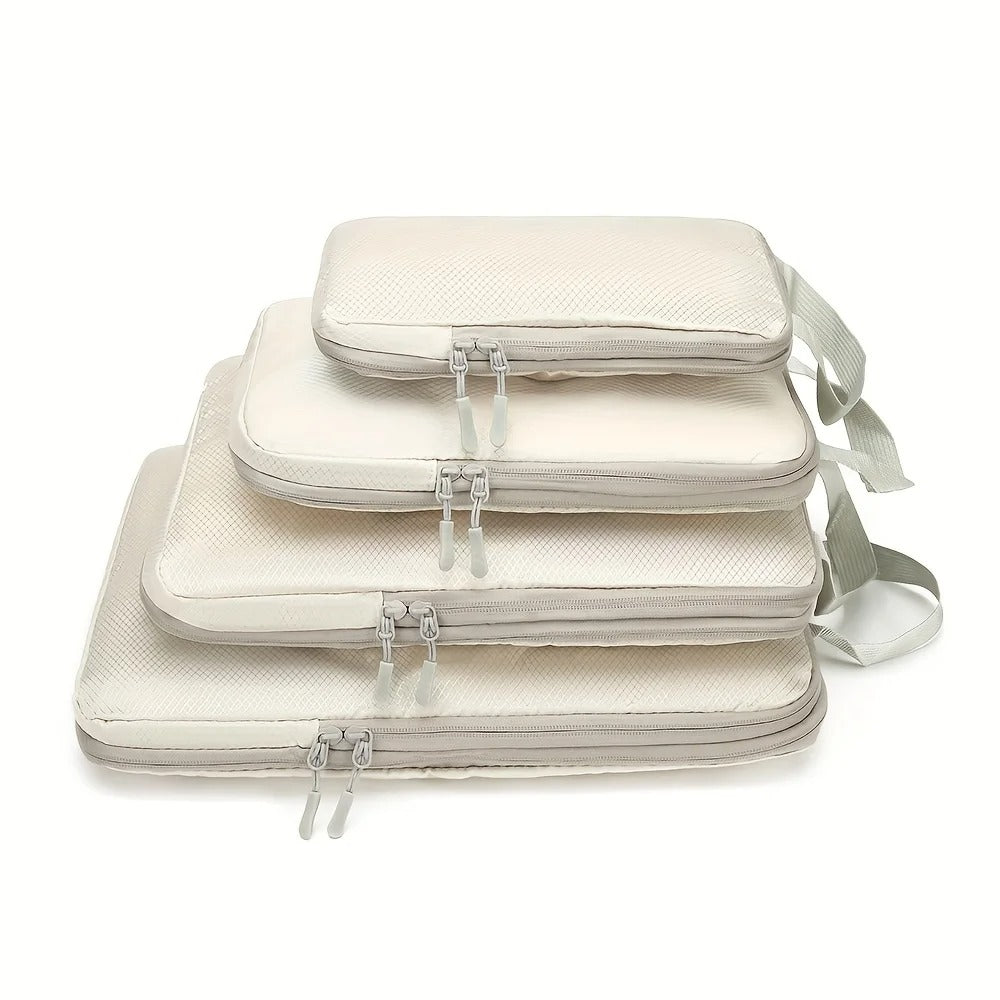 organisateurs de bagage beige
