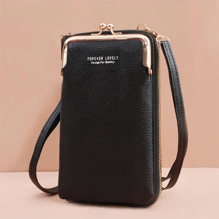 petit sac à main bandoulière en cuir noir