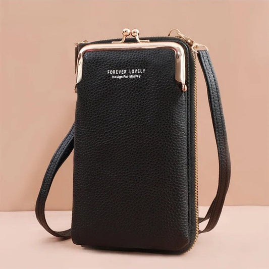 petit sac à main bandoulière en cuir noir