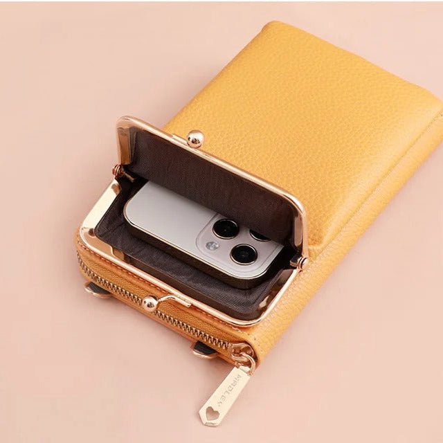 petit sac à main bandoulière en cuir téléphone