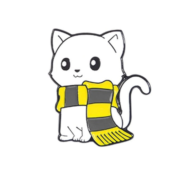 pin's chat pour sac enfant jaune