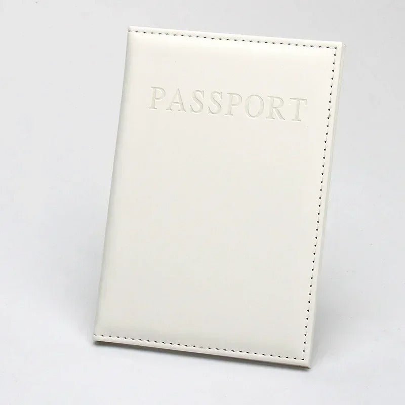 pochette passeport voyage blanc