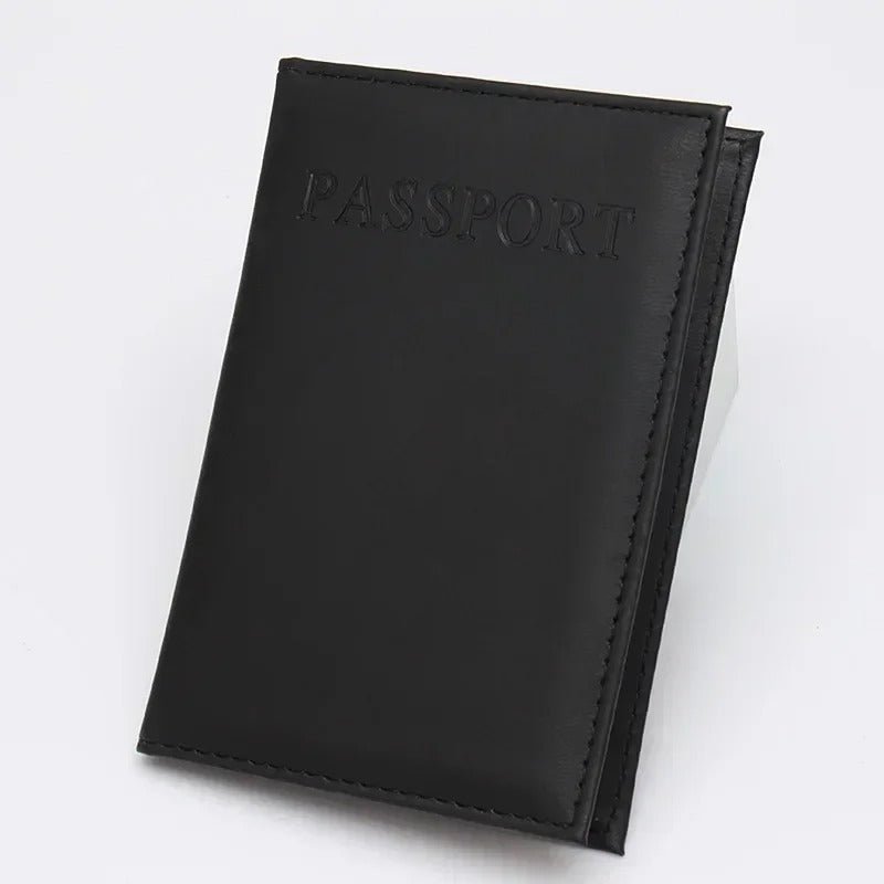 pochette passeport voyage noir