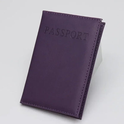 pochette passeport voyage violet