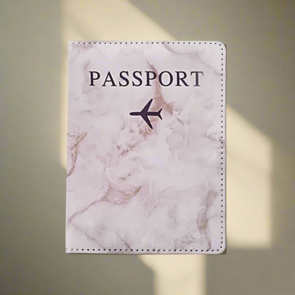 porte passeport couleur marbre design