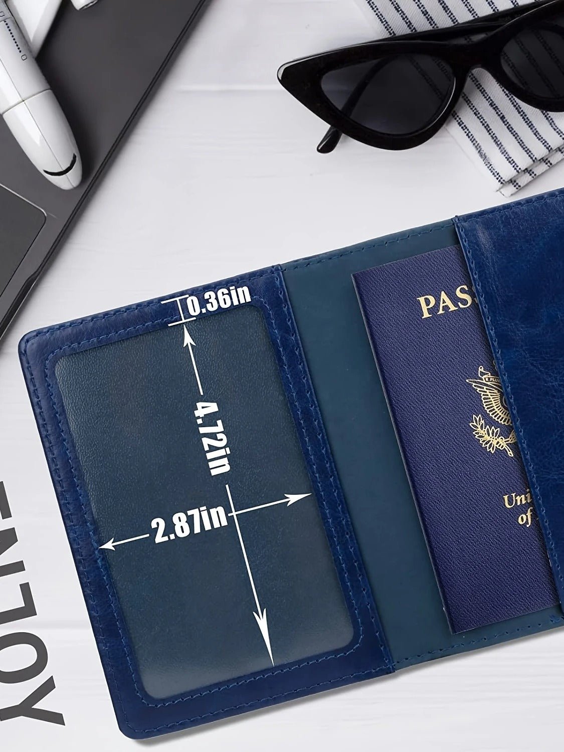 taille protege passeport en cuir voyage