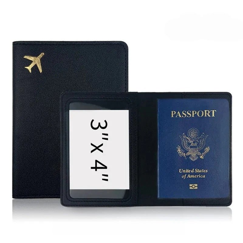 protege passeport léger étanche noir