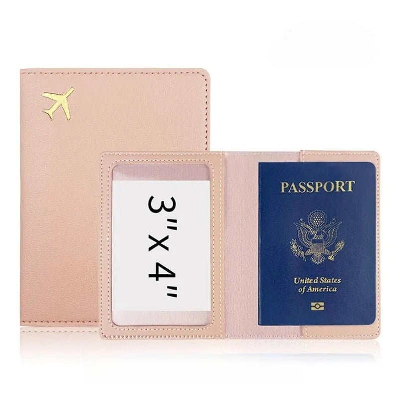protege passeport léger étanche rose