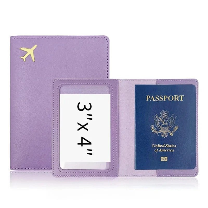 protege passeport léger étanche violet