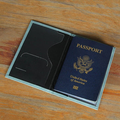 protege passeport personnalisé avec passeport bleu