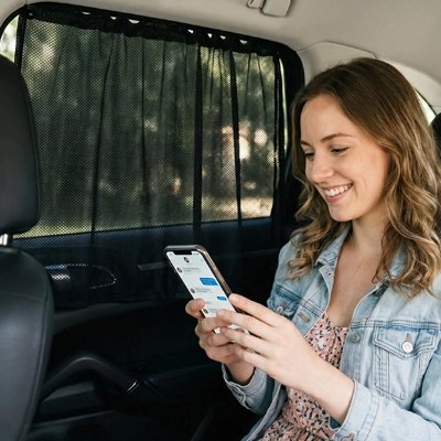 Rideau pour voiture fixation universelle