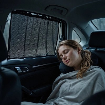 Rideau pour voiture repos