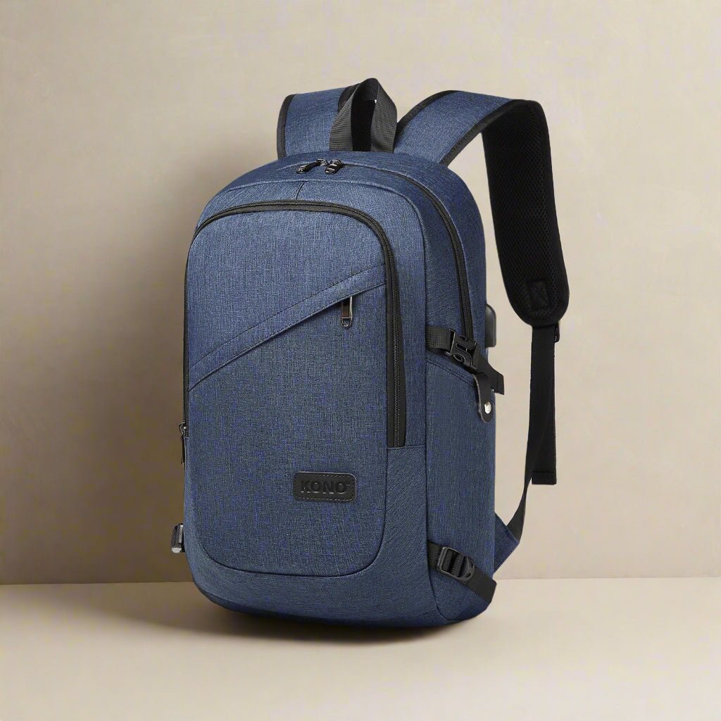 sac a dos anti vol bleu