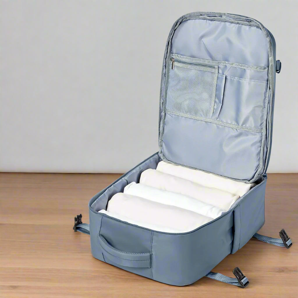 sac a dos cabine easyjet et ryanair ouverture 180 degre