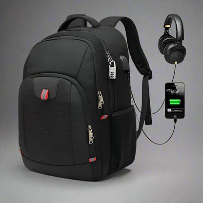 sac a dos cadenas de securite inclus USB casque audio