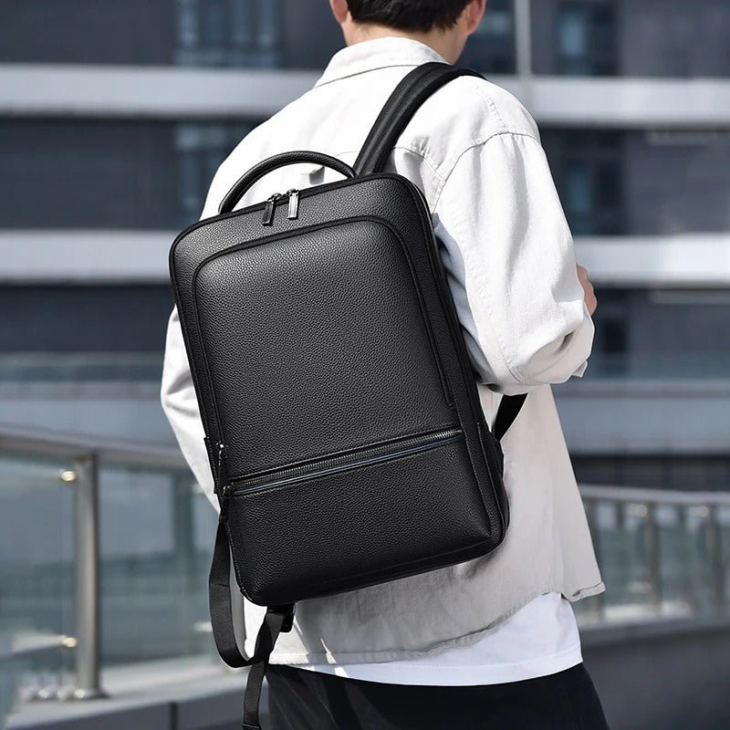 SAC À DOS CUIR HOMME - ÉLÉGANCE ET RÉSISTANCE POUR VOS VOYAGES - Parents explorateurs