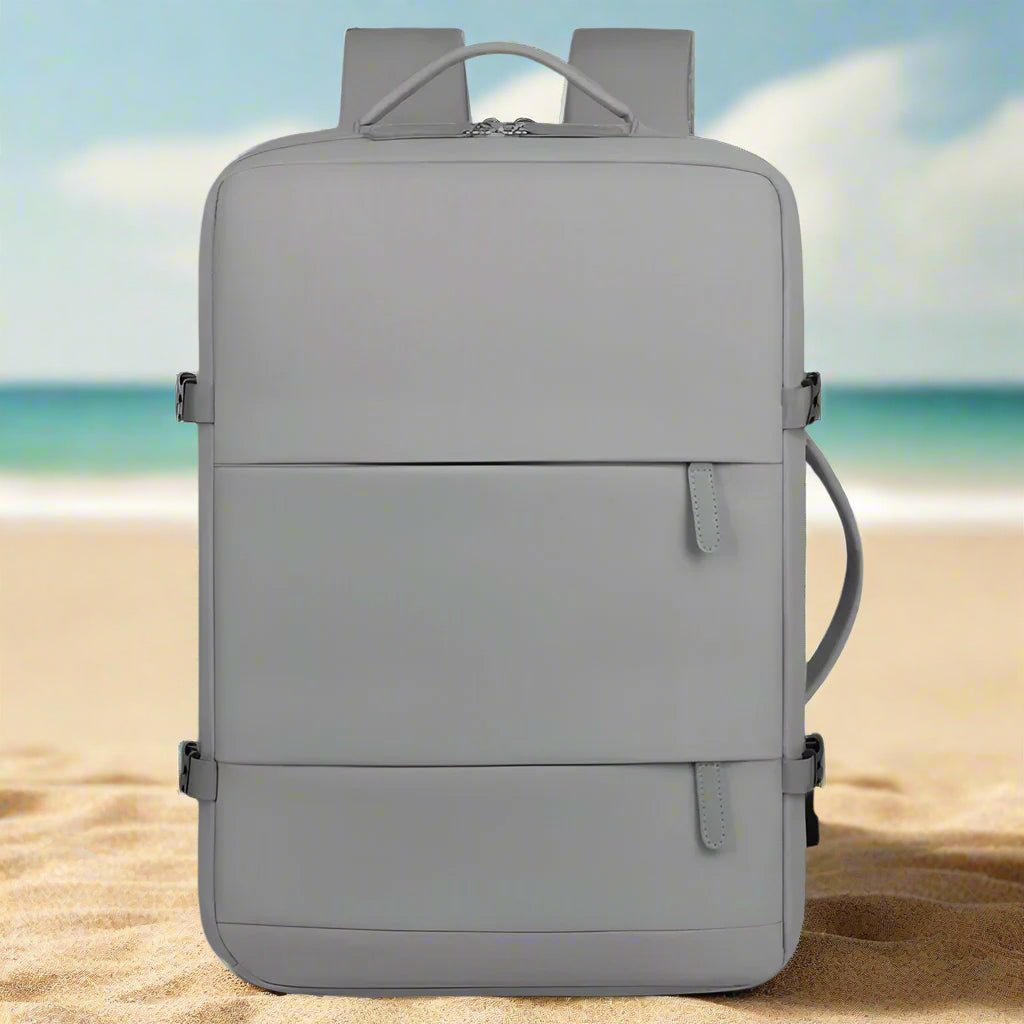 sac a dos de voyage backpack multifonction design gris