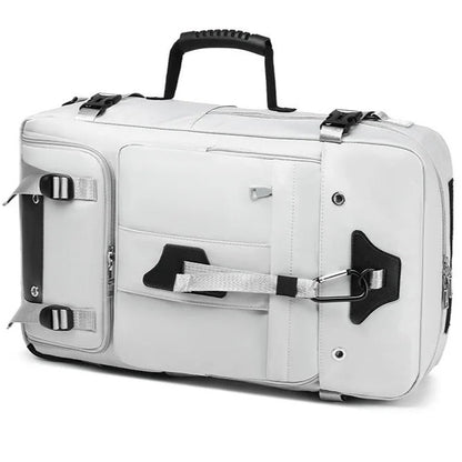 sac à dos mutli compartiment homme gris couché
