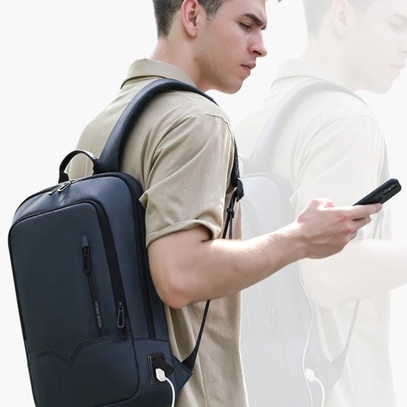sac a dos ordinateur minimaliste et etanche usb recharge telephone